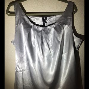 Silver shiny top